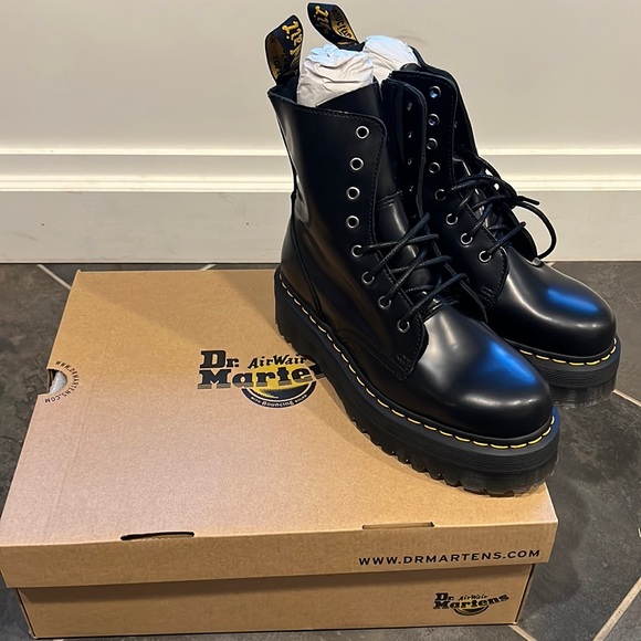 Doc Martens JADON Polished Smooth Boots, Size 9 NIB - Picture 4 of 11